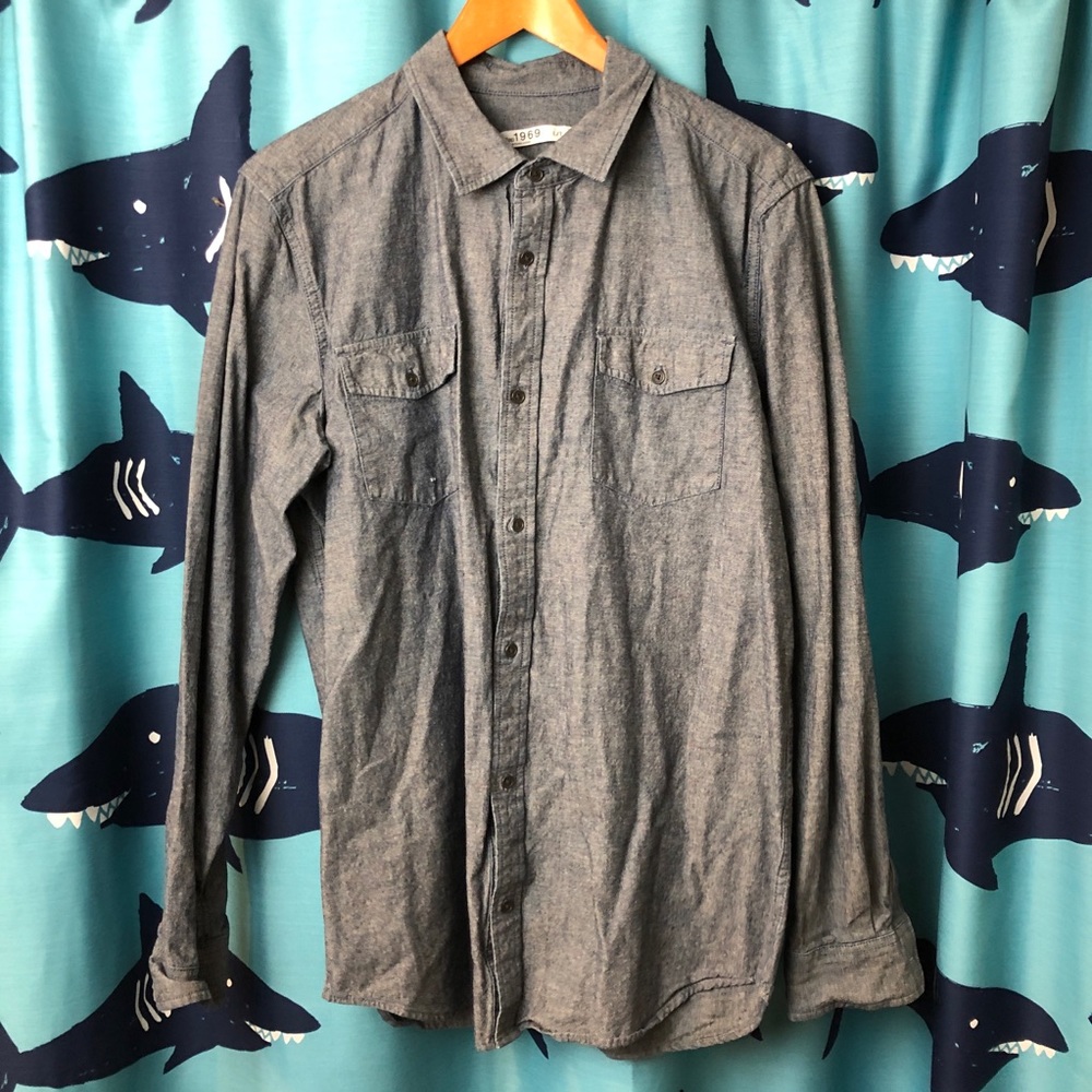 GAP 1969 Chambray Button Up L